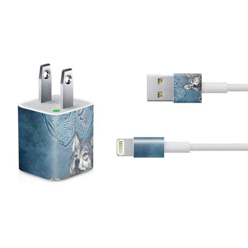Brigid Ashwood Celtic Wolf iPhone Charger (5W USB) Skin
