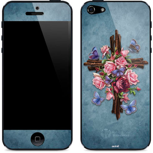 Brigid Ashwood Flower Cross iPhone 5/5s/5SE Skin