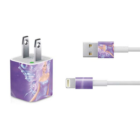 Rachel Anderson Lavender Moon Fairy iPhone Charger (5W USB) Skin