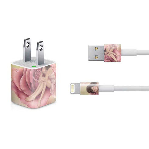 Rachel Anderson Rose Fairy iPhone Charger (5W USB) Skin