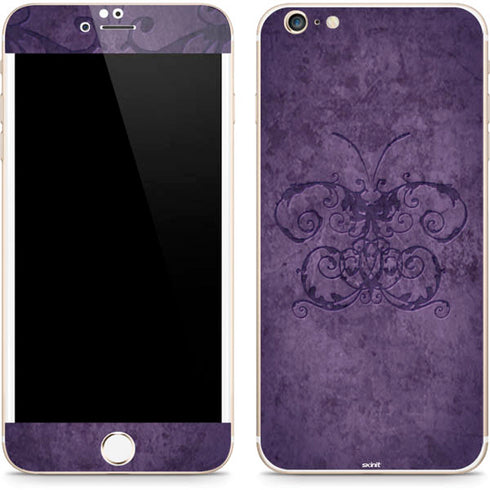Brigid Ashwood Purple Damask Butterfly iPhone 6/6s Plus Skin