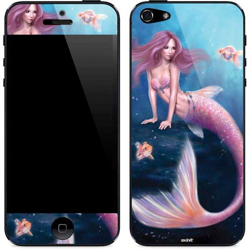 Rachel Anderson Aurelia Mermaid with Fish iPhone 5/5s/5SE Skin