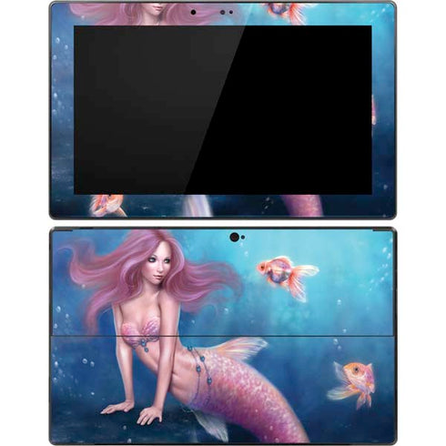 Rachel Anderson Aurelia Mermaid with Fish Surface Pro Tablet Skin