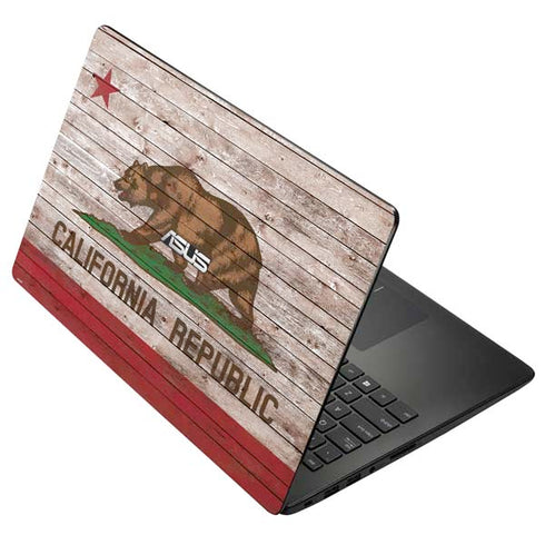 California Flag Dark Wood Asus X502CA 15.6 Skin