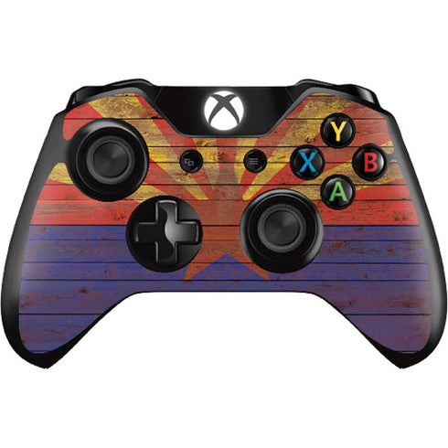 Arizona Flag Dark Wood Xbox One Controller Skin