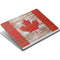 Canadian Flag Dark Wood Surface Book Skin
