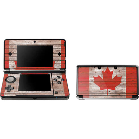 Canadian Flag Dark Wood 3DS (2011) Skin
