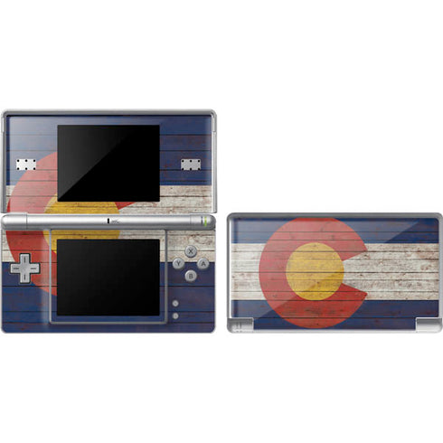 Colorado Flag Dark Wood DS Lite Skin