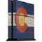 Colorado Flag Dark Wood PS4 Console Skin