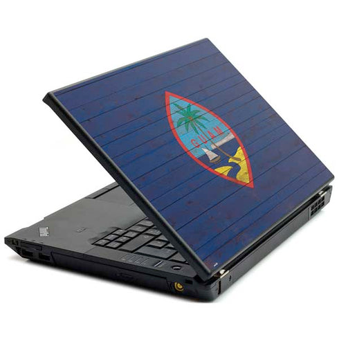 Guam Flag Dark Wood Lenovo T420 Skin