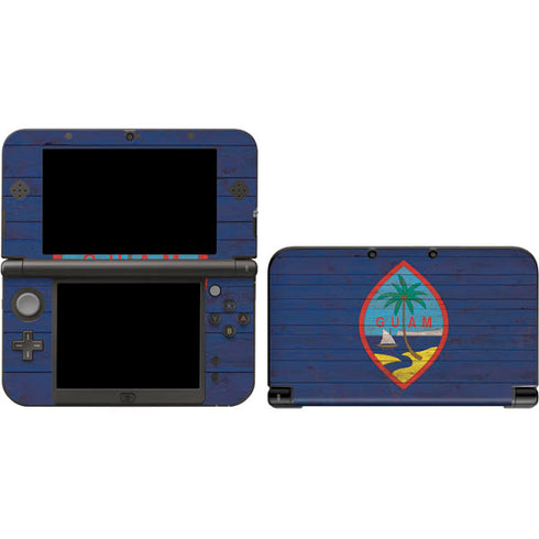 Guam Flag Dark Wood 3DS XL 2015 Skin
