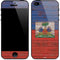 Haiti Flag Dark Wood iPhone 5/5s/5SE Skin