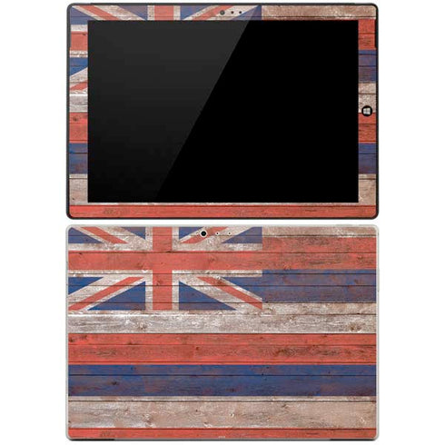 Hawaiian Flag Dark Wood Surface Pro 3 Skin