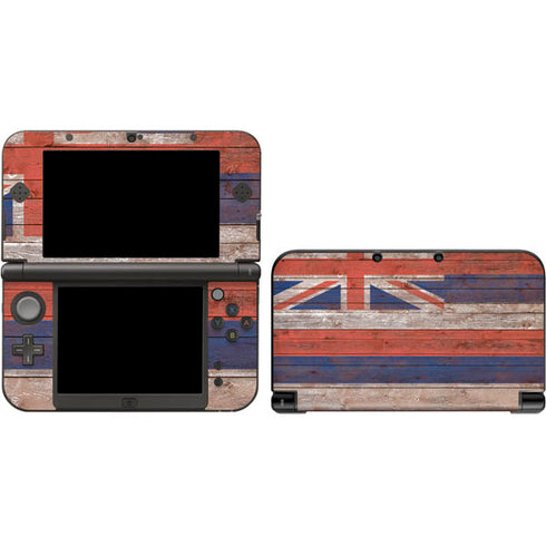 Hawaiian Flag Dark Wood 3DS XL 2015 Skin