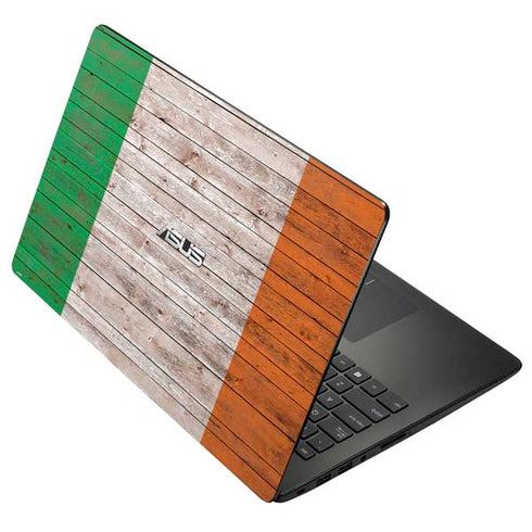 Ireland Flag Dark Wood Asus X502CA 15.6 Skin
