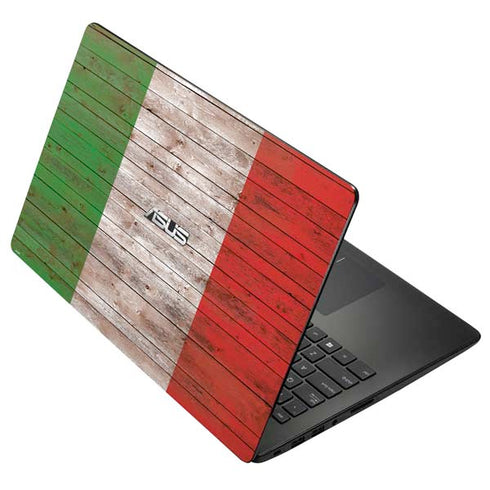 Italian Flag Dark Wood Asus X502CA 15.6 Skin