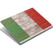 Italian Flag Dark Wood Surface Book Skin