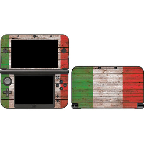 Italian Flag Dark Wood 3DS XL 2015 Skin