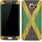 Jamaican Flag Dark Wood Galaxy S7 Edge Skin
