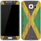 Jamaican Flag Dark Wood Galaxy S7 Skin