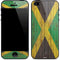 Jamaican Flag Dark Wood iPhone 5/5s/5SE Skin