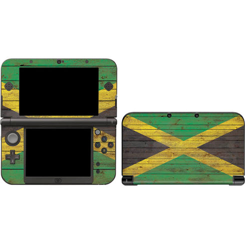 Jamaican Flag Dark Wood 3DS XL 2015 Skin