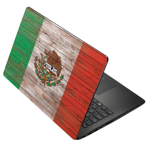 Mexican Flag Dark Wood Asus X502CA 15.6 Skin