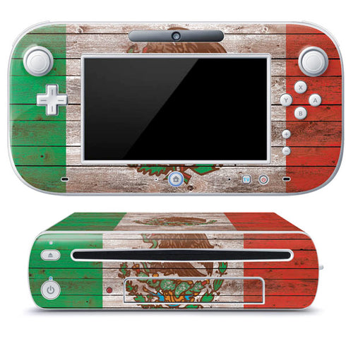 Mexican Flag Dark Wood Wii U (Console + 1 Controller) Skin