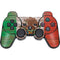 Mexican Flag Dark Wood PS3 Dual Shock wireless controller Skin