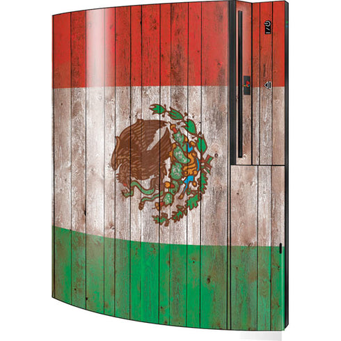Mexican Flag Dark Wood Playstation 3 & PS3 Skin