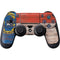 North Carolina Flag Dark Wood PS4 Controller Skin