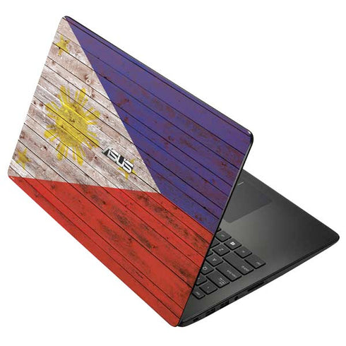 Philippines Flag Dark Wood Asus X502CA 15.6 Skin