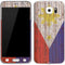 Philippines Flag Dark Wood Galaxy S7 Skin