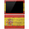Spain Flag Dark Wood Surface Pro 3 Skin