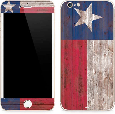 Texas Flag Dark Wood iPhone 6/6s Plus Skin
