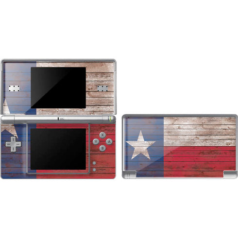 Texas Flag Dark Wood DS Lite Skin