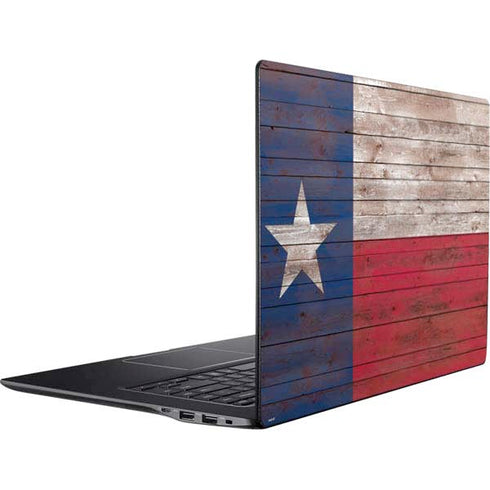 Texas Flag Dark Wood Ativ Book 9 (15.6in 2014) Skin