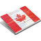Canada Flag Light Wood Surface Book Skin