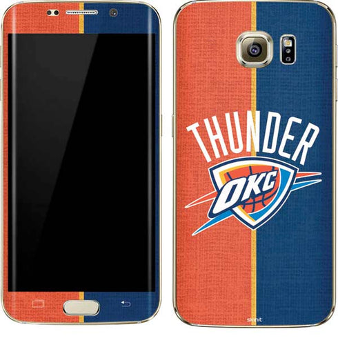 NBA OKC Thunder Split Galaxy S7 Edge Skin
