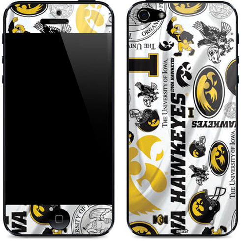 University of Iowa Hawkeyes Pattern iPhone 5/5s/5SE Skin