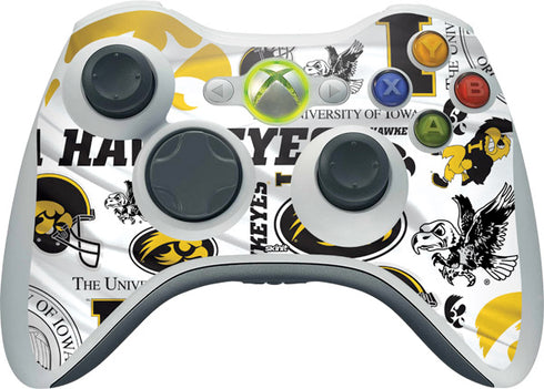 University of Iowa Hawkeyes Pattern Xbox 360 Wireless Controller Skin