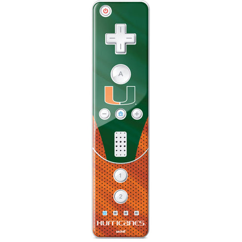 University of Miami Hurricanes Jersey Wii Remote Controller Skin