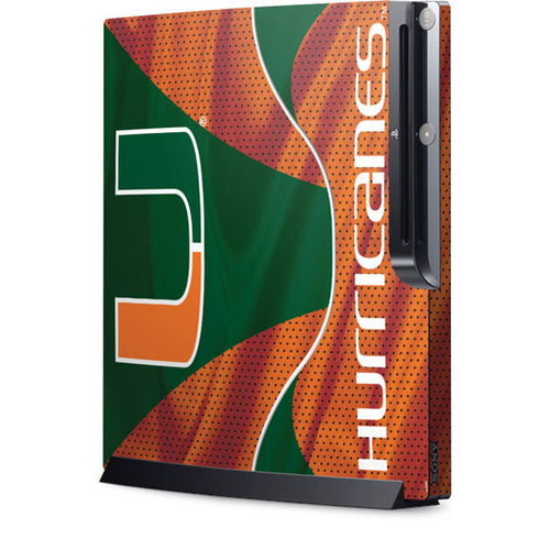 University of Miami Hurricanes Jersey Playstation 3 & PS3 Slim Skin