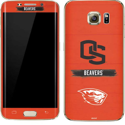 Oregon State University Texture Galaxy S7 Edge Skin