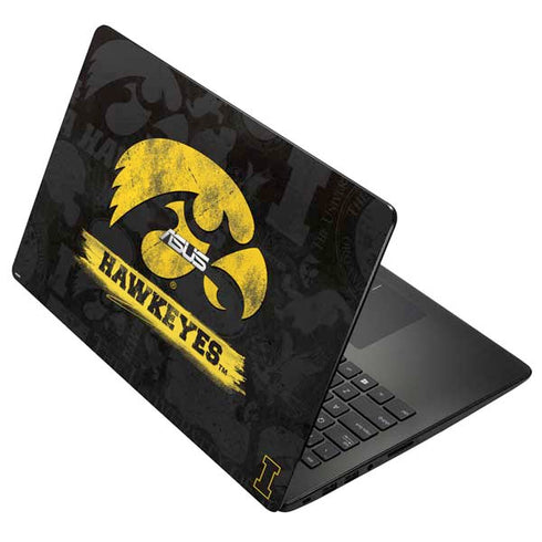University of Iowa Hawkeyes Distressed Logo Asus X502CA 15.6 Skin