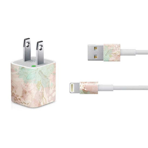 Floral Shadows iPhone Charger (5W USB) Skin