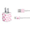 Plush Pink Hearts iPhone Charger (5W USB) Skin