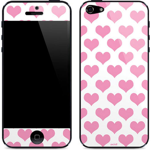 Plush Pink Hearts iPhone 5/5s/5SE Skin