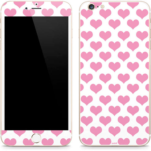 Plush Pink Hearts iPhone 6/6s Plus Skin