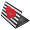 Black And White Striped Heart Asus X502CA 15.6 Skin